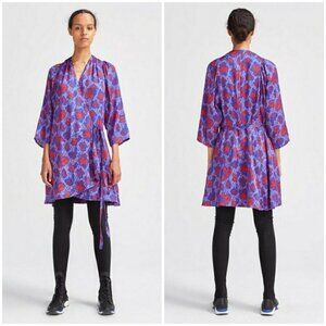 💕RODEBJER💕 Milia Wrap Dress ~ Deep Sea Blue Small S